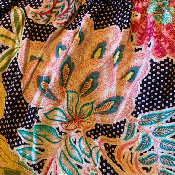 Joan & Lucy Ruffle Skirt Floral Monkey Exotic Flowers Dots S Small Tiered - Picture 9 of 16